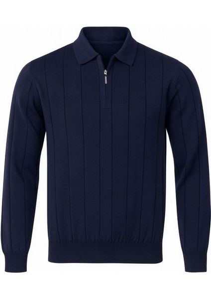 Slim Fit Polo Yaka Uzun Kol Erkek Triko - 7424 fiyatları