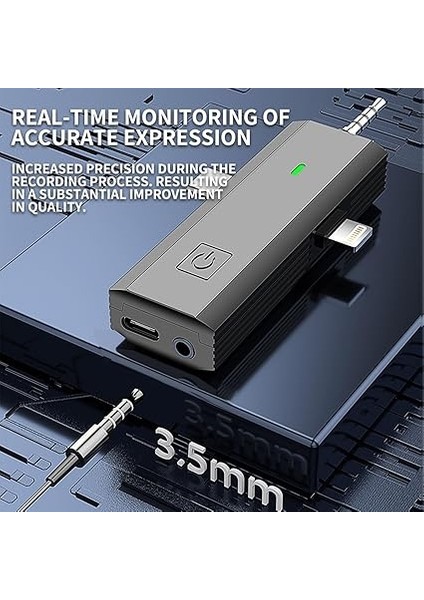 Kablosuz Yaka Mikrofonu 3'ü 1 Arada Alıcı Cep Telefonu Için 360° Çok Yönlü Yaka Mikrofonu Gürültü Azaltma Type-C Android Alı Telefon Tablet ile Uyumlu Youtube Facebook Canlı Yayını fiyatları