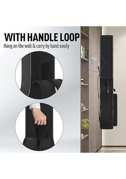 Gitar Çantası - 8 mm Sünger Dolgu, 104,1 cm / 41 Inç Akustik Için, Su Geçirmez, Siyah modelleri