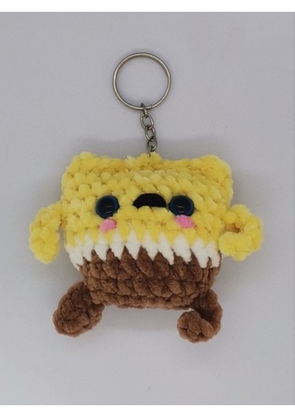 Amigurumi Sünger Bob Anahtarlık & Çanta Süsü