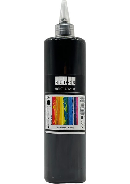 Akrik Boya 500 ml Siyah
