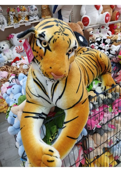 Kaplan Yatan Peluş Oyuncak 100 cm