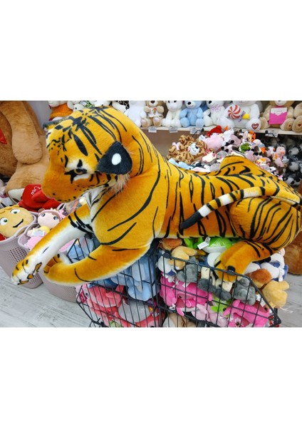 Kaplan Yatan Peluş Oyuncak 100 cm modelleri