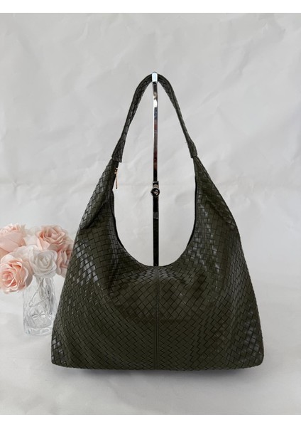 Örgü Deri Omuz Çantası Hobo Çanta – Omuz Askılı, Yumuşak Deri, Günlük & Şık Spacious Shoulder Bag modelleri