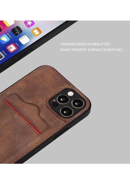 Xiaomi Redmi Note 11 Pro 4g Deri Kartlıklı Lüks Kılıf Koyu Kırmızı modelleri