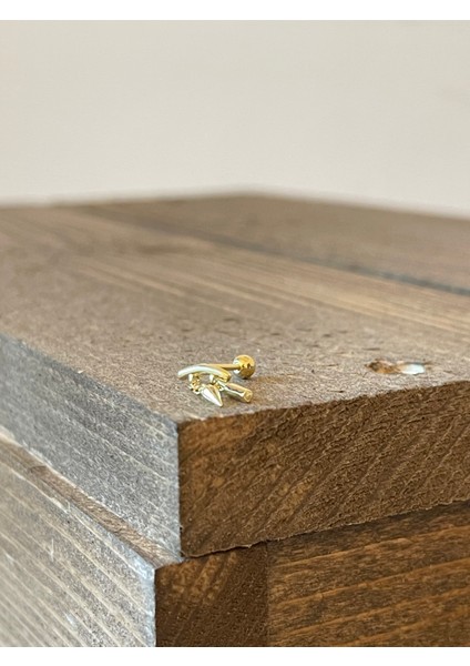 925 Ayar Gümüş Sallantılı Piercing Gümüş Piercing fiyatları