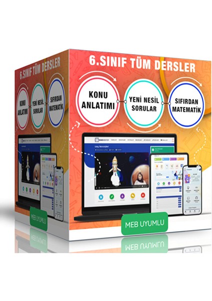 6. Sınıf Tüm Dersler Eğitim Seti (Online Eğitim)