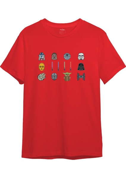 Star Wars Icons Tişört - Kırmızı