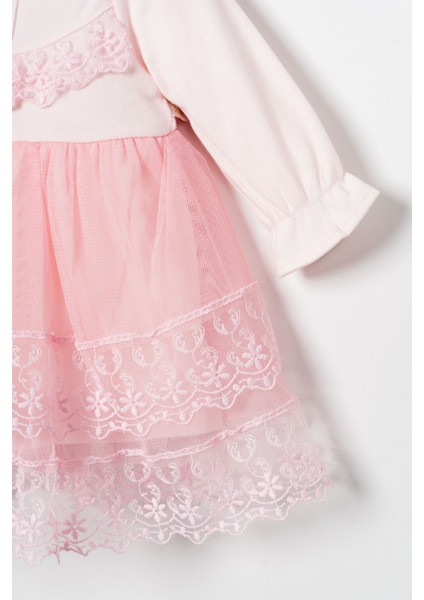 Kız Bebek Mevlütlük Elbise Dantelli Bandanalı fiyatları