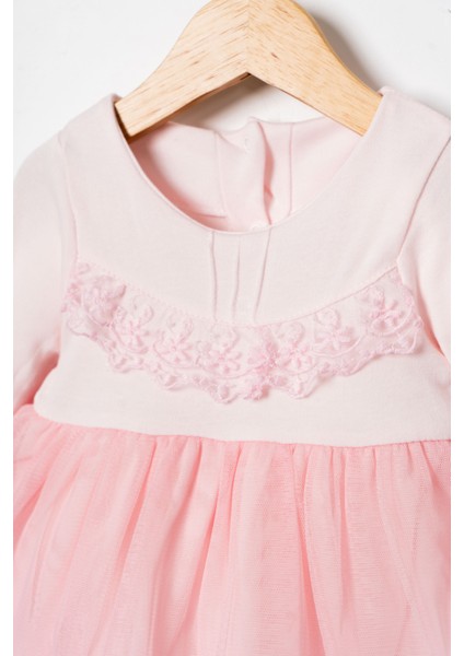 Kız Bebek Mevlütlük Elbise Dantelli Bandanalı modelleri