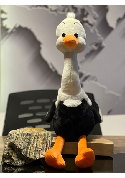 Büyük Siyah Deve Kuşu Peluş 60CM
