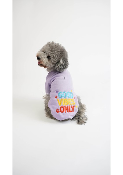 Kedi Köpek Hoodie Happy Vibes