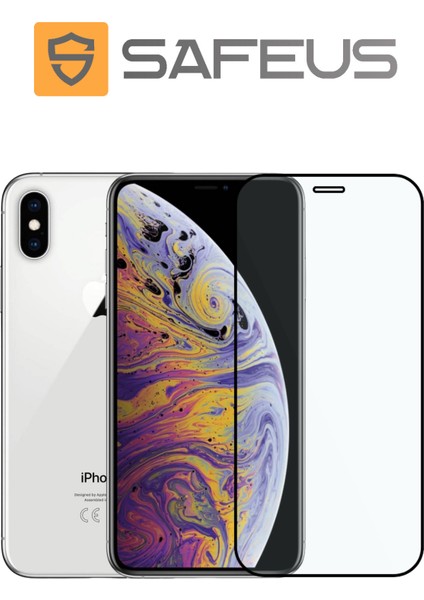 iPhone Xs Tam Kaplayan Parmak Izi Bırakmayan Safir Ekran Koruyucu Cam
