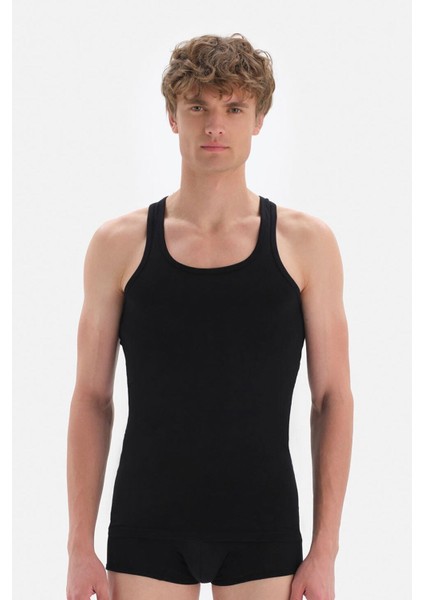 Erkek Pamuklu Compact Sporcu Atlet D5000