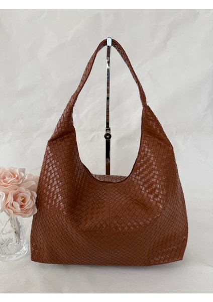 Örgü Deri Omuz Çantası Hobo Çanta – Omuz Askılı, Yumuşak Deri, Günlük & Şık Spacious Shoulder Bag fiyatları