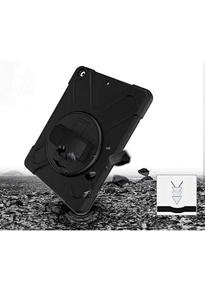 iPad 10.2 8. Nesil Kılıf Silikon Tank Darbeye Dayanıklı Çift Katman Kapak fırsatları