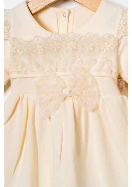 Kız Bebek Mevlütlük Elbise Dantelli Bandanalı fırsatları