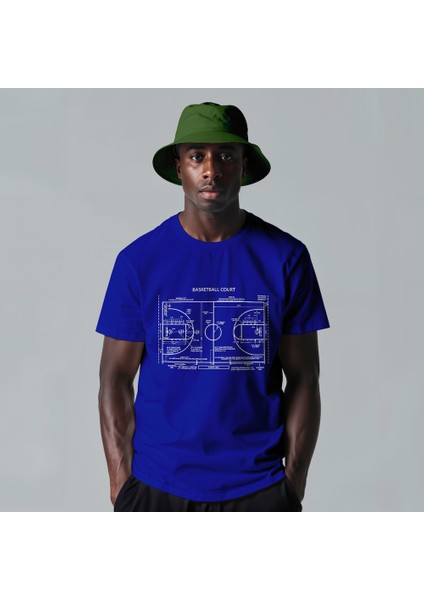 Basketball Court Tişört - Mavi fiyatları