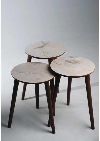 3'LÜ ZİGON SEHPA %100 MDF AYTAŞI MADRİD MODEL SEHPA