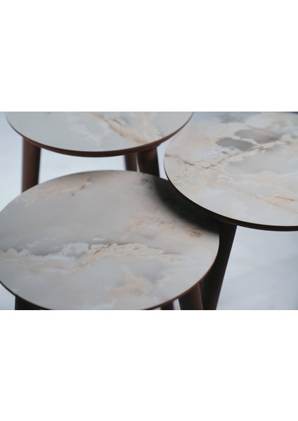 3'LÜ ZİGON SEHPA %100 MDF AYTAŞI MADRİD MODEL SEHPA