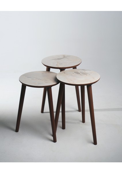 3'LÜ ZİGON SEHPA %100 MDF AYTAŞI MADRİD MODEL SEHPA