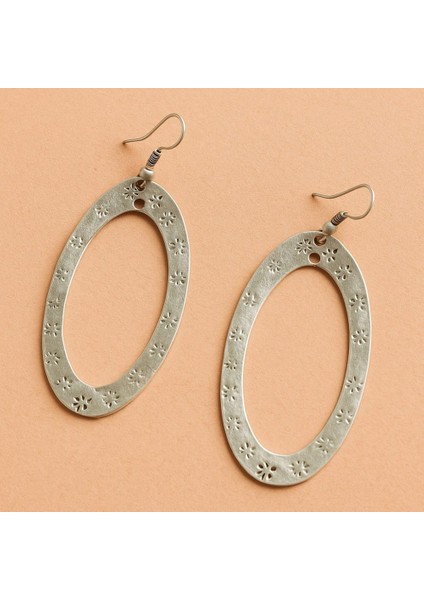 Oval Şekilli Kadın Küpe Çift Adet Gümüş Kaplama El Yapımı Küpe fiyatları