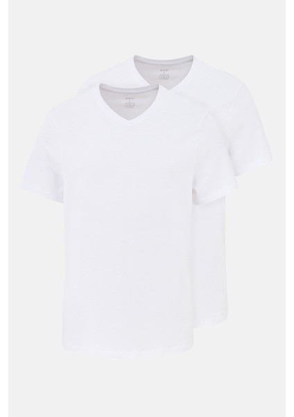 Erkek Pamuklu V Yaka 2'li Paket Atlet D5030 fırsatları