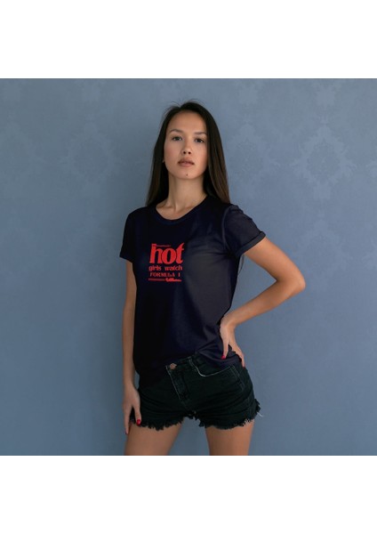 Hot Girls Watch Formula 1 Tişört - Siyah fiyatları