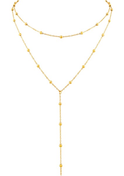 Ikili Toplu Zincir Sallantılı Y Kolye fiyatları