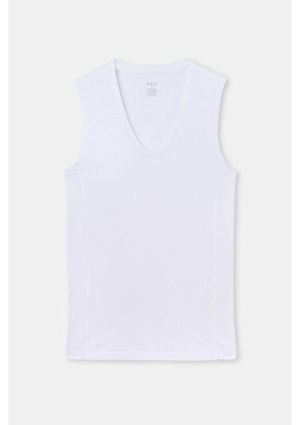 Erkek Pamuklu Sıfır Kol V Yaka Atlet D5060 fırsatları