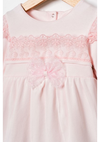 Kız Bebek Mevlütlük Elbise Dantelli Bandanalı fiyatları