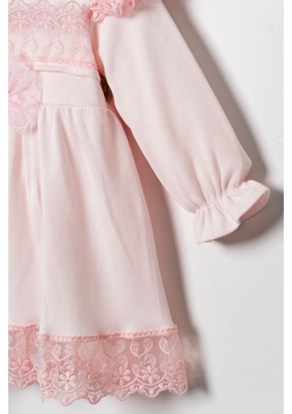 Kız Bebek Mevlütlük Elbise Dantelli Bandanalı fırsatları