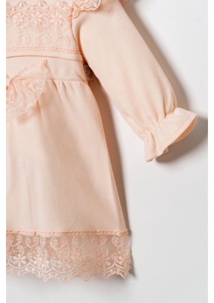 Kız Bebek Mevlütlük Elbise Dantelli Bandanalı fırsatları