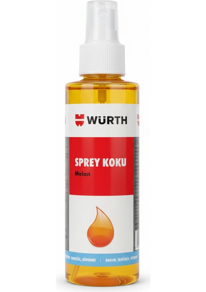 Würth Sprey Koku 100 ml | Farklı Çeşitlerde Araç ve Ev Parfümü | Kalıcı Ferah Koku