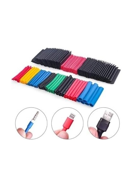 Kablo Koruyucu 560 Parça Isıyla Daralan, Elektrik Kablosu Isıya Dayanıklı Koruyucu Set Kutulu Yüksek Tutuş Kalitesi fırsatları