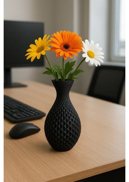 Siyah Desenli Vazo Ev Ofis Dekorasyonu fiyatları