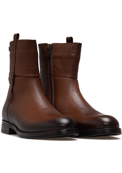 2552701K Düz Topuk Klasik Deri Kadın Bot indirimleri