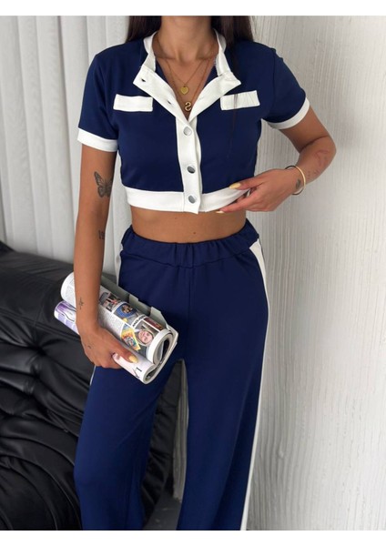 Kadın Modal Kumaş Garnili Kısa Kollu Hırka Pantolon Takım fiyatları