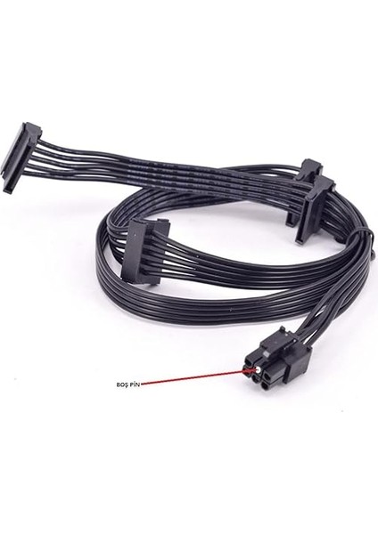 Pin Power Supply Kablosu 6 Pin Modüler Sata Kablo 6 Pin 4x Sata Kablo 90 cm 6 Pin Sata Kablo Power Supply Kablosu fiyatları