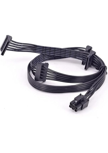Pin Power Supply Kablosu 6 Pin Modüler Sata Kablo 6 Pin 4x Sata Kablo 90 cm 6 Pin Sata Kablo Power Supply Kablosu fırsatları