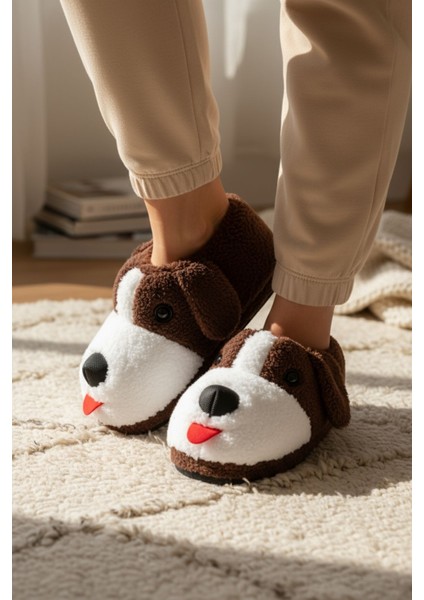 Panduf Hayvan Figürlü Peluş Tüylü Ev Ayakkabısı Yumuşak Taban Ev Botu fiyatları