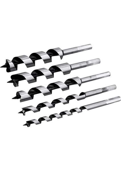 48545 5 Pc 200 mm Wood Auger Bit Set
