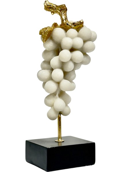 Siyah Kaideli Beyaz Üzüm Dekor