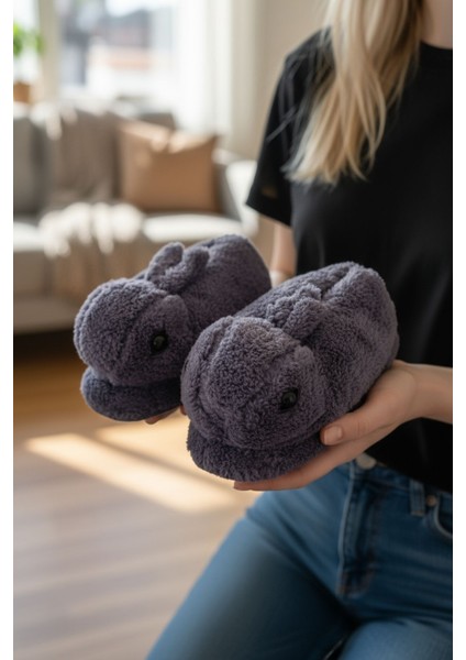 Panduf Hayvan Figürlü Peluş Tüylü Ev Ayakkabısı Yumuşak Taban Ev Botu fırsatları