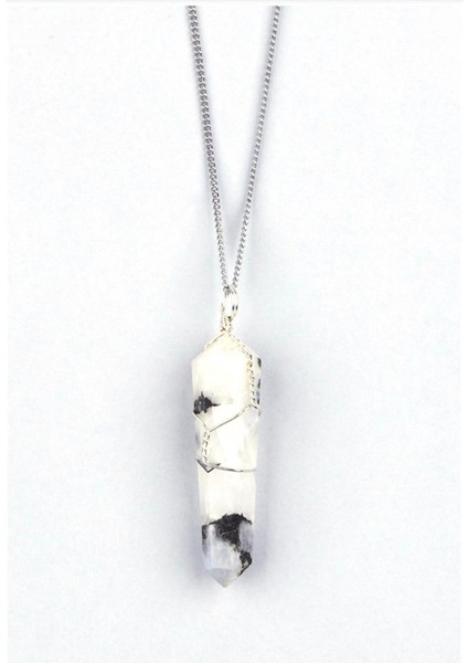 Ay Taşı Doğal Taş Tel Sargı Kolye fiyatları