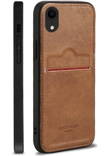 Xiaomi Redmi Note 11 Pro 4g Deri Kartlıklı Lüks Kılıf Açık Kahve