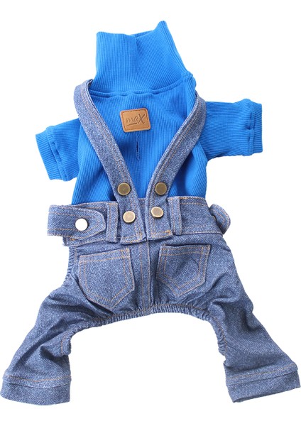 Köpek Kedi Denim Salopet modelleri