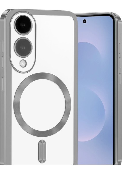 Lvsqvr Newface Samsung Galaxy S25 Edge Kross Magneticsafe Kapak - Gümüş fiyatları