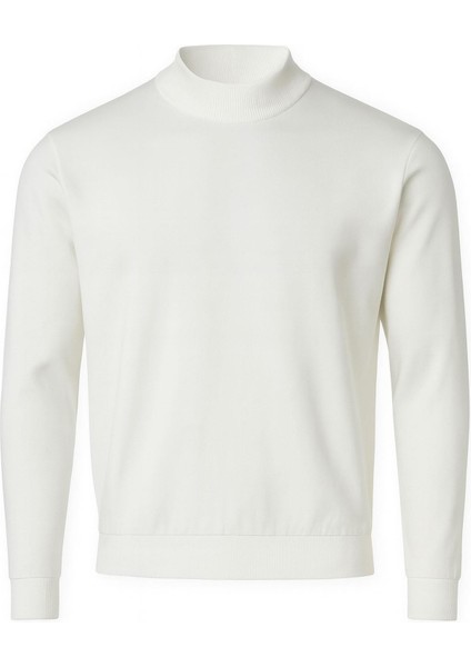 Slim Fit Polo Yarım Balıkçı Uzun Kol Erkek Triko - 7425