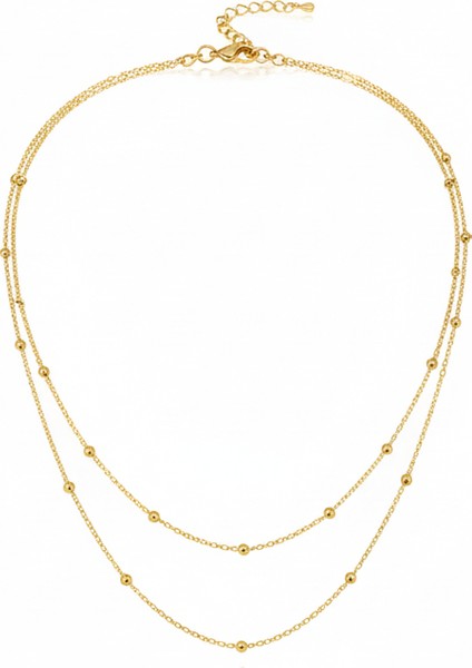 Çift Sıra Toplu Zincir Altın Kolye fiyatları